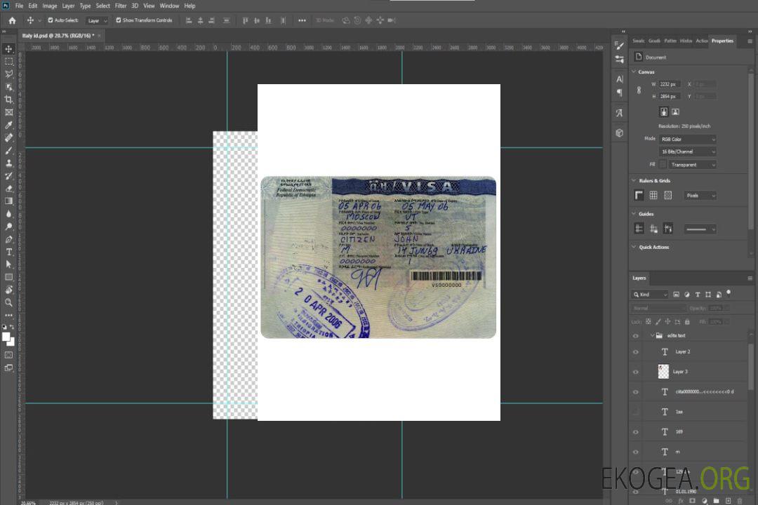 Visa ETHIOPIE template